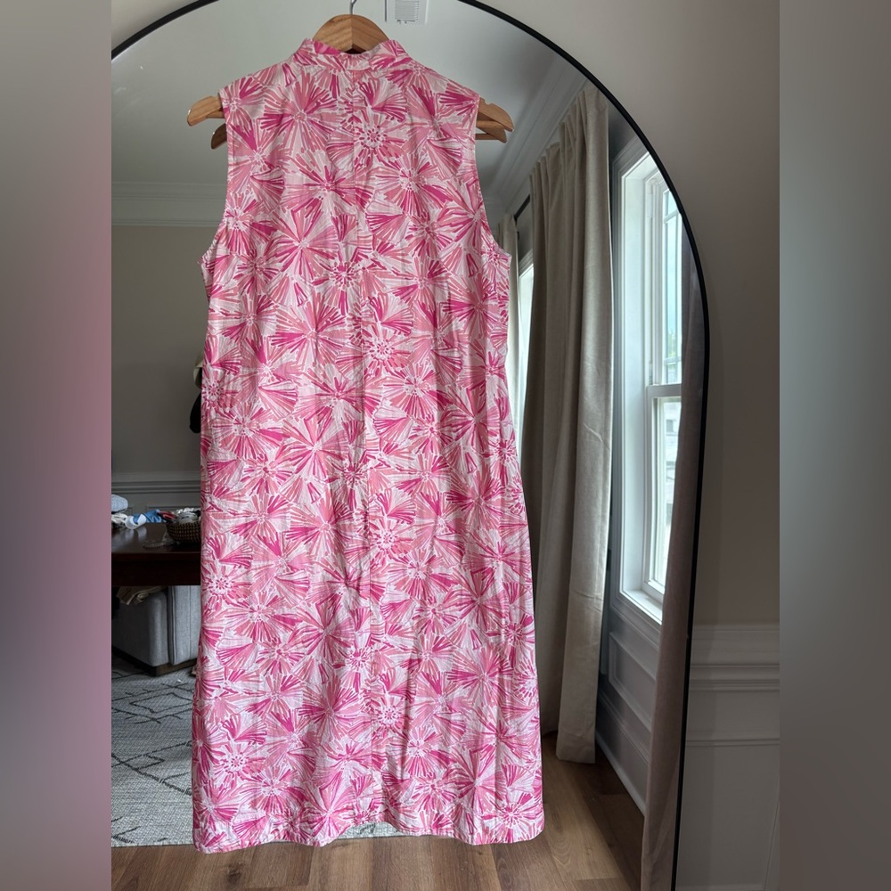 Sail to Sable Pink Floral Sleeveless Cotton Dress - Picture 3 of 4